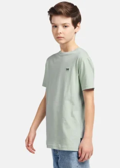 Outlet Lee Kids BADGE T-SHIRT Slit Green