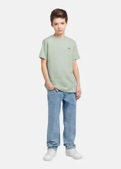 Outlet Lee Kids BADGE T-SHIRT Slit Green
