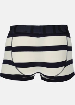New Clique BAMBOO BOXER SHORT LEG 1P NAVY/WHITE