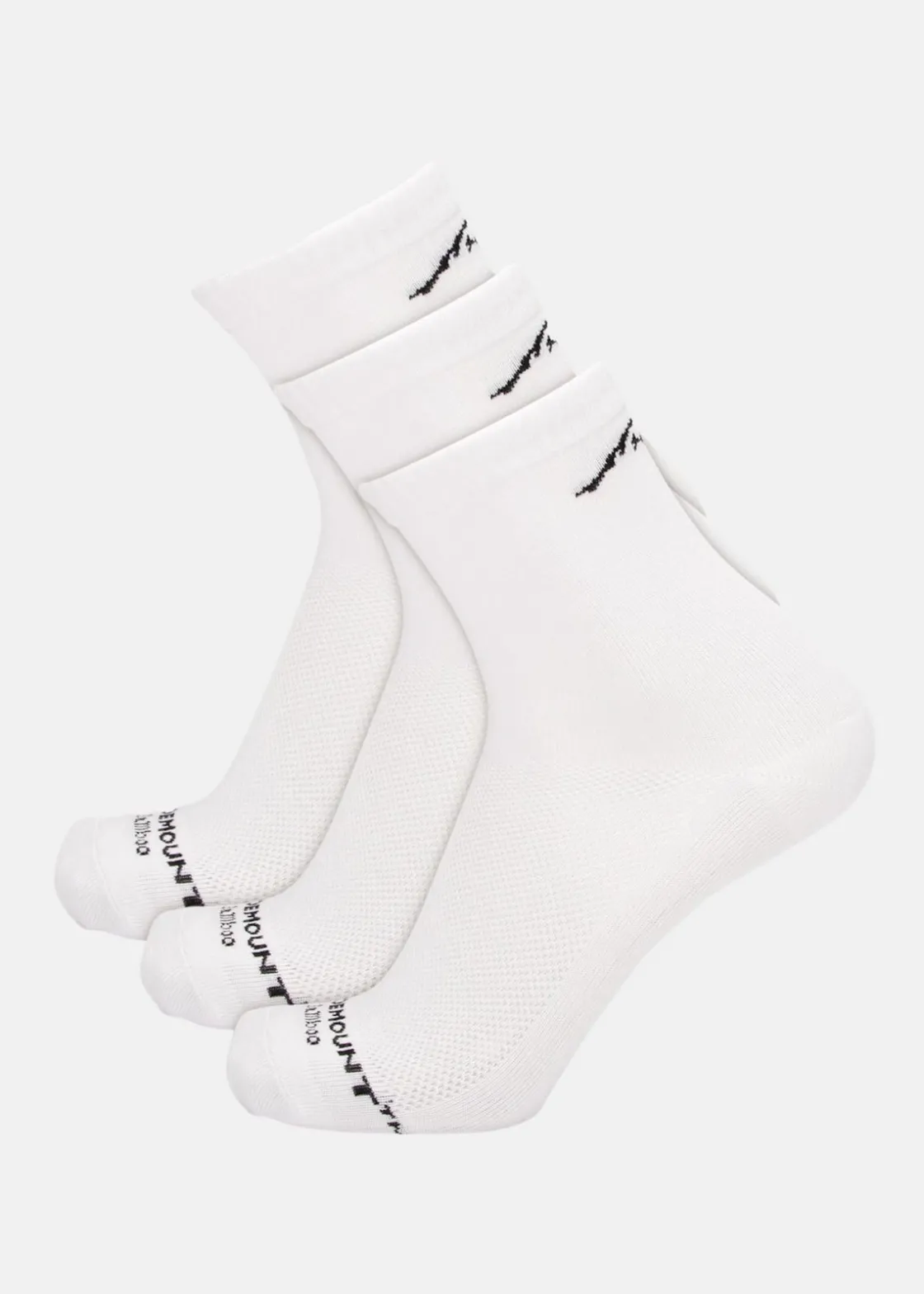 Clearance Swedemount Bamboo Running Socks 3-pack White