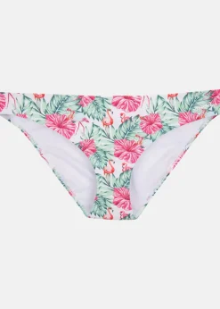 Blount & Pool Bandeau Bottom Flower White AoP