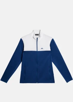 New J.lindeberg Banks Mid Layer Estate Blue