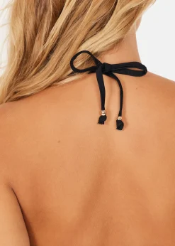 New Athlecia Bay W Triangle Bikini Top Black