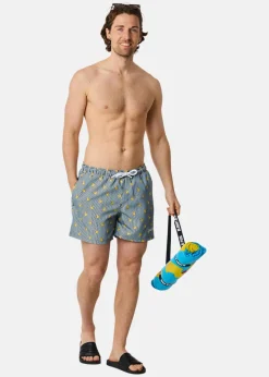 Blount & Pool Beachshorts Navy Stripe Duck