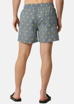 Blount & Pool Beachshorts Navy Stripe Duck