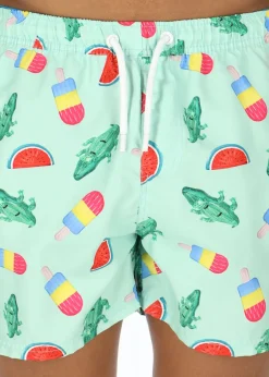 Best Blount & Pool Beachshorts Mint Crocodile