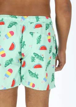 Best Blount & Pool Beachshorts Mint Crocodile