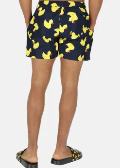 Discount Blount & Pool Beachshorts Navy Yellow Duck