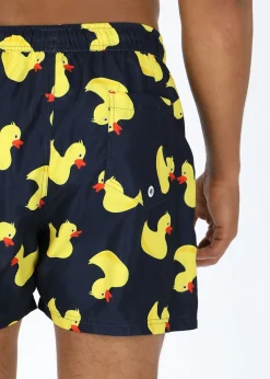 Discount Blount & Pool Beachshorts Navy Yellow Duck