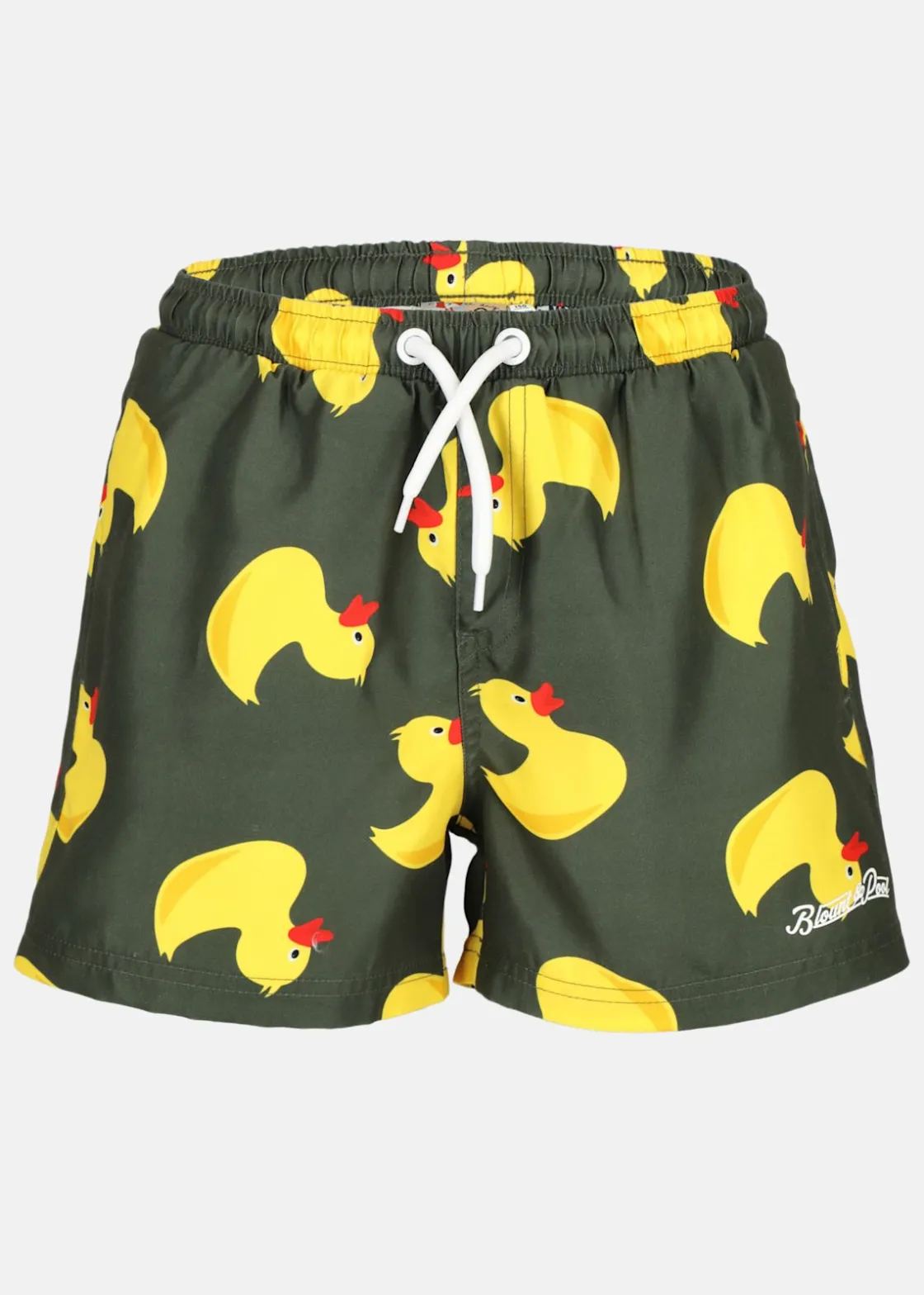 Best Blount & Pool Beachshorts JR Olive Yellow Duck