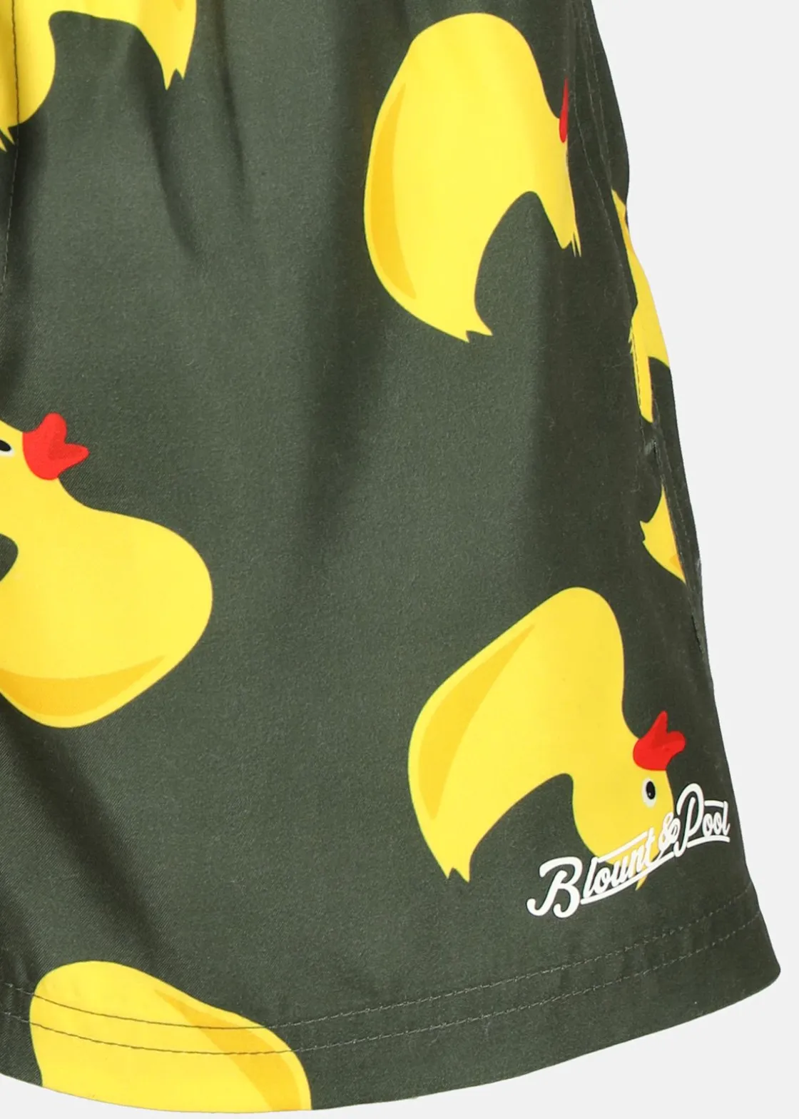 Best Blount & Pool Beachshorts JR Olive Yellow Duck