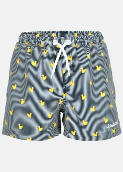 Blount & Pool Beachshorts JR Navy Stripe Duck