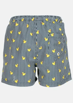 Blount & Pool Beachshorts JR Navy Stripe Duck