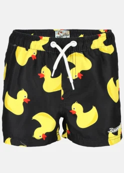 Discount Blount & Pool Beachshorts JR Black Yellow Duck