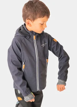 Outlet Swedemount Bergen Softshell Jacket JR Charcoal Melange