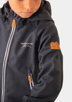 Outlet Swedemount Bergen Softshell Jacket JR Charcoal Melange