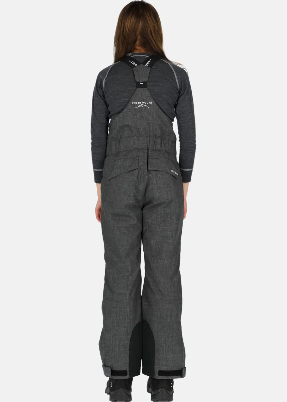 Discount Swedemount Bib Pants JR Charcoal Melange