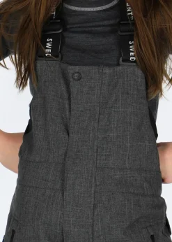 Discount Swedemount Bib Pants JR Charcoal Melange