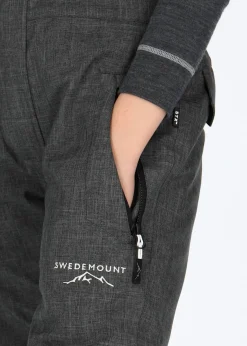 Discount Swedemount Bib Pants JR Charcoal Melange