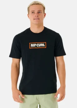 Clearance Rip Curl BIG MUMMA ICON TEE BLACK