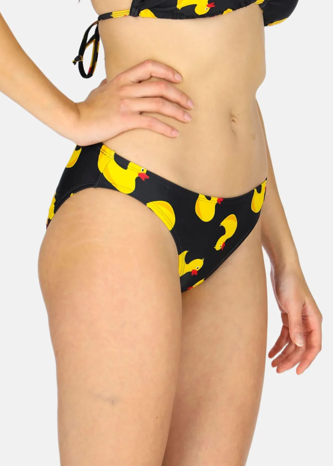 New Blount & Pool Bikini Bottom W Black Yellow Duck