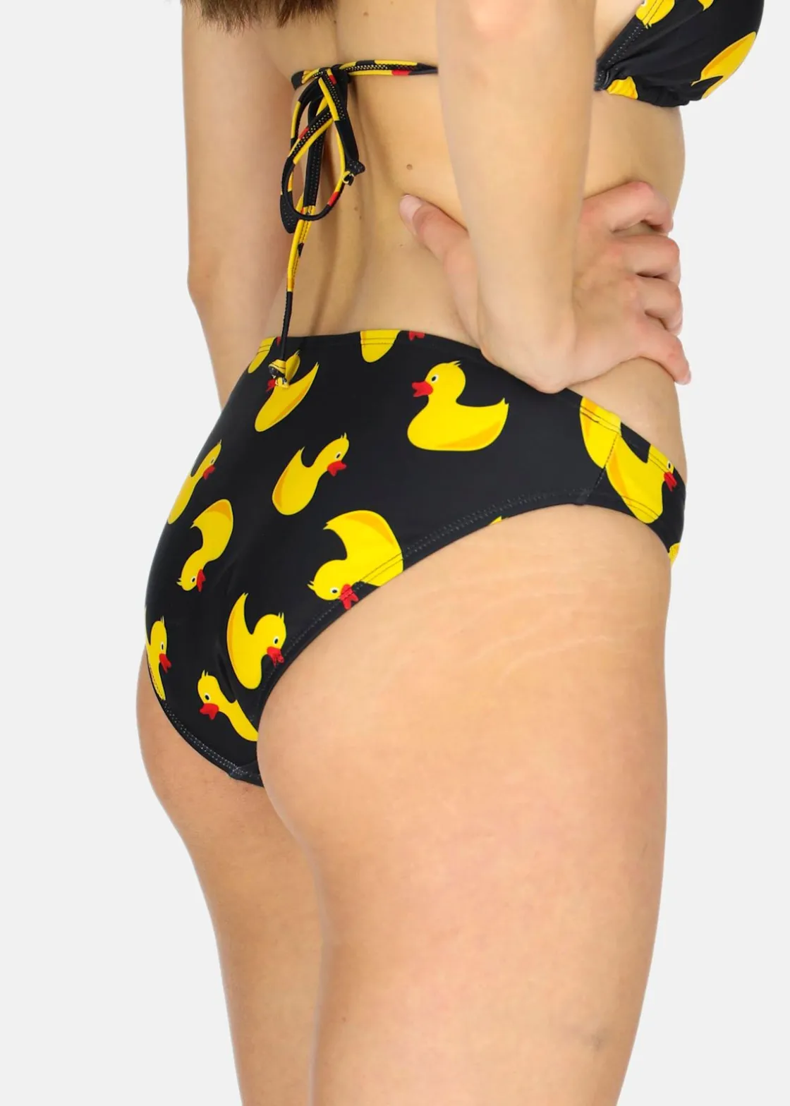 New Blount & Pool Bikini Bottom W Black Yellow Duck