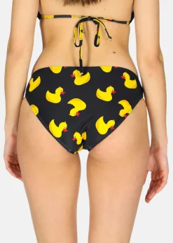 New Blount & Pool Bikini Bottom W Black Yellow Duck
