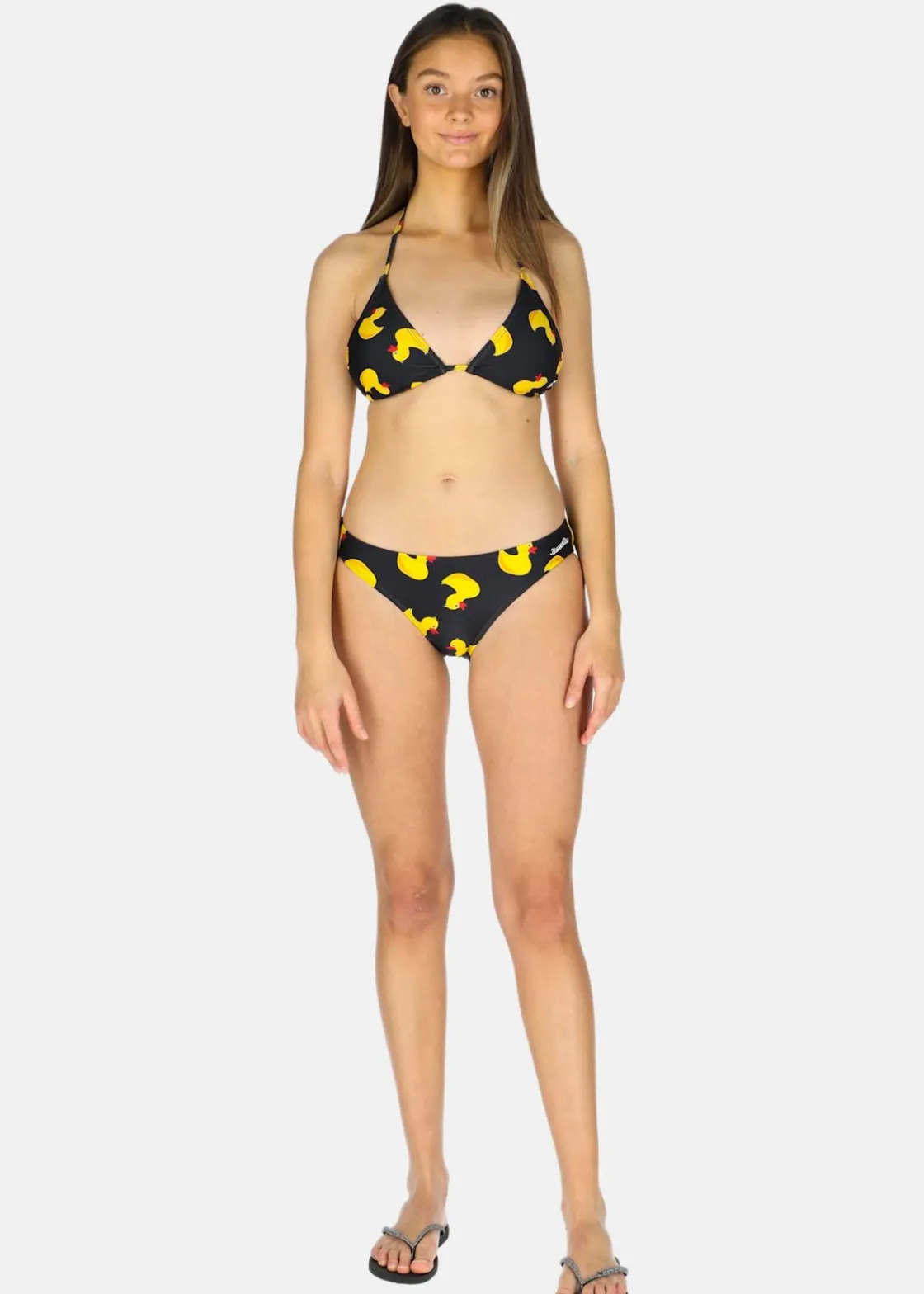 New Blount & Pool Bikini Bottom W Black Yellow Duck