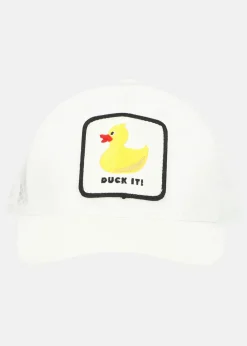 Clearance Blount & Pool Trucker Cap White Yellow Duck