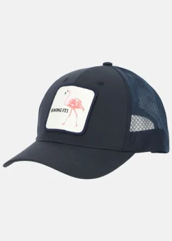 Blount & Pool Trucker Cap Dk. Navy Flamingo