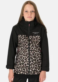 Swedemount Bodö Rain Jacket JR Black/Leopard