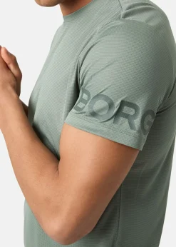 Outlet Björn Borg BORG LIGHT T-SHIRT AGAVE GREEN