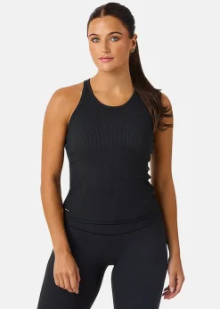 Best Ellen New York Boston Rib Tank Top Black