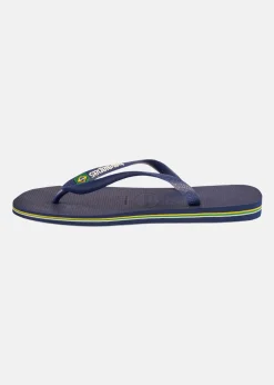 New Havaianas Brazil Logo Navy Blue