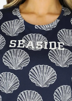 Best Seaside Breeze Tee W Navy Shell