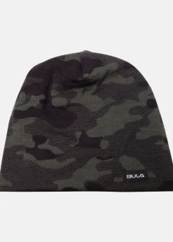 Bula CAMO PRINTED WOOL BEANIE DOLIVE
