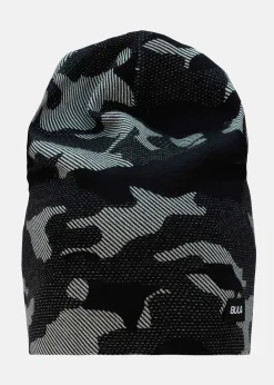 Discount Bula Camo Printed Wool Beanie DGREY