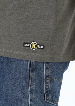 Koppartrans Car Logo Tee Olive Melange