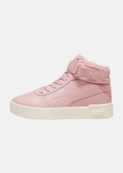 New Puma Carina 2.0 Mid WTR Jr Future Pink-PUMA Silver-Alpine Snow