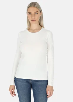 Outlet Ellen New York Carolina LS Tee White