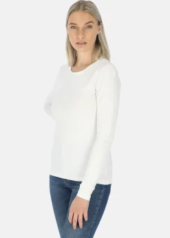 Outlet Ellen New York Carolina LS Tee White