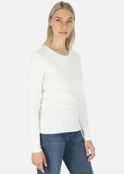 Outlet Ellen New York Carolina LS Tee White