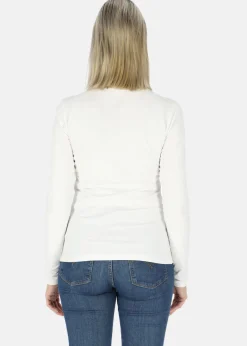 Outlet Ellen New York Carolina LS Tee White