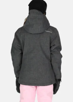 New Swedemount Cervinia Jacket JR Charcoal Melange/Light Pink