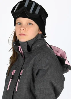 New Swedemount Cervinia Jacket JR Charcoal Melange/Light Pink