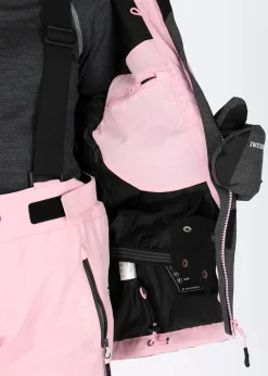 New Swedemount Cervinia Jacket JR Charcoal Melange/Light Pink