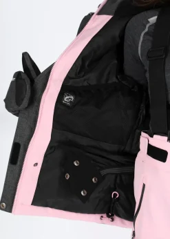 New Swedemount Cervinia Jacket JR Charcoal Melange/Light Pink