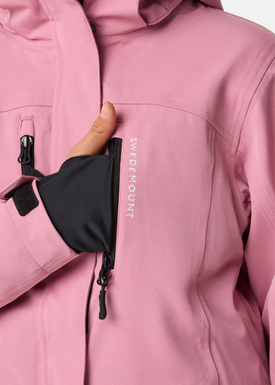 Clearance Swedemount Cervinia Jacket JR Dark Rose/Black