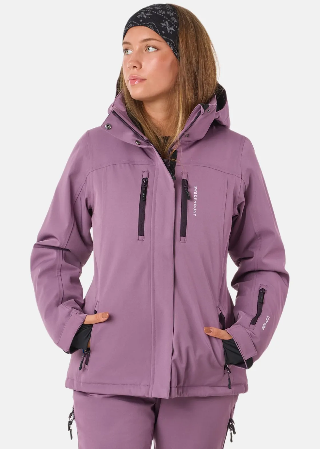 New Swedemount Cervinia Jacket W Dk. Mauve/Dk. Plum