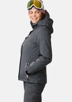 New Swedemount Cervinia Jacket W Charcoal Melange/Light Pink
